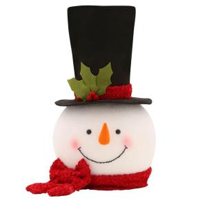 IMIKEYA Snowman Hugger Snowman Top Hat Snowman Kit Outdoor Indoor Novelty Holiday Decorations Winter Wonderland Party Home Decor Black