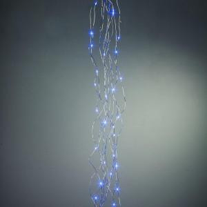 120-Light LED Blue 10 Strand Indoor/Outdoor Multi-Function String Lights-92976 206532832