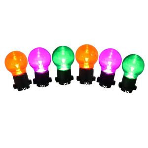 25-Light LED Orange, Purple and Green Ultra Bright G45 Transparent Light Set-8S025WG45T46SHO 301226753