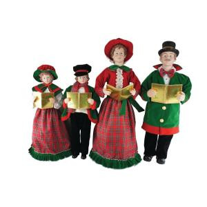 27 in. to 37 in. Christmas Day Carolers with Songbooks (4-Set)-3154 207146588