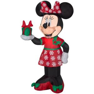 42 in. Inflatable Airblown-Minnie with Present-84233 301693827