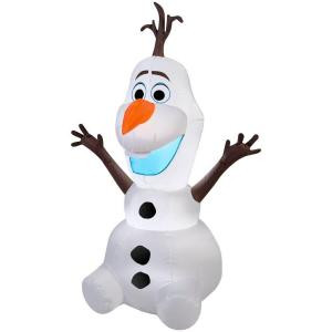 42 in. Lighted Inflatable Olaf-39842 206950203