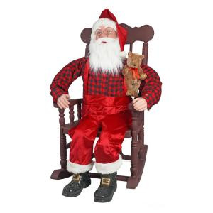 48 in. Rocking Chair Santa with Moving Mouth-7230-63965 301384490