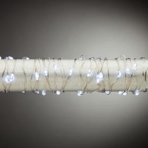 60-Light Outdoor Battery Operated Warm White Micro LED Light String-93027 206532774