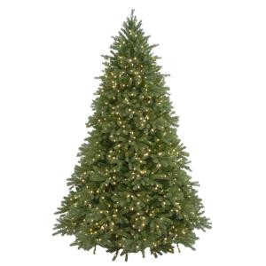 6.5 ft. Feel-Real Jersey Fraser Fir Artificial Christmas Tree with 800 Clear Lights-PEJF4-300-65 205982760