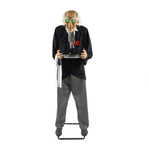 72 in. Animated Standing Butler Holding a Candy Tray-7330-72959 301502295