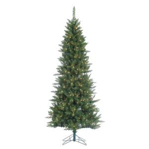 7.5 ft. Indoor Pre-Lit Narrow Nordic Fir Artificial Christmas Tree with 400 Clear Lights-5604--75C 300703704