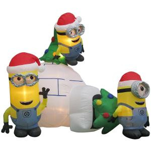 8 ft. Inflatable Minions Igloo Scene Airblown-80325 301685259
