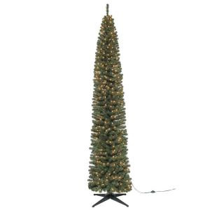 9 ft. Brighton Pencil Artificial Christmas Tree with 500 Clear Lights-TV90CH520S00 204150079