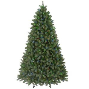 9 ft. FEEL-REAL Downswept Douglas Fir Artificial Christmas Tree with 900 Multi-Color Lights-PEDD4-325-90 204159657