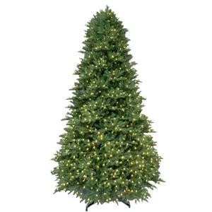 9 ft. Pre-Lit LED Balsam Fir Artificial Christmas Tree with Warm White Lights-4201102-IP51HO 206771078
