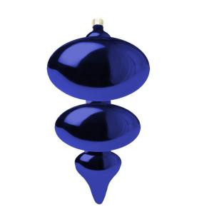 Christmas by Krebs 15 in. Azure Blue Jumbo Shatterproof Finial Ornament (Pack of 4)-CBK26120 203479023