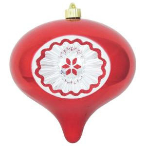 Christmas by Krebs 8 in. Sonic Red Shatterproof Reflector Onion Ornament (Pack of 6)-CBK40451 206461271