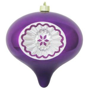 Christmas by Krebs 8 in. Vivacious Purple Shatterproof Reflector Onion Ornament (Pack of 6)-CBK40456 206432299