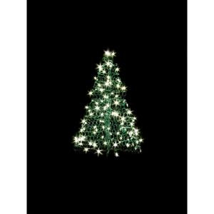 Crab Pot Trees 3 ft. Indoor/Outdoor Pre-Lit LED Artificial Christmas Tree with Green Frame and 160 Clear Lights-G3C-LED 205471996