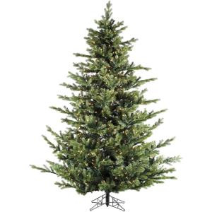 Fraser Hill Farm 12.0 ft. Pre-lit Foxtail Pine Artificial Christmas Tree with 2000 Clear Smart Lights and EZ Connect-FFFX012-3GR 303131220