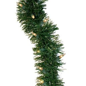 GE 36 ft. Holiday Classics Artificial Garland with 100 Clear Lights-84926HD 203267267