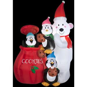 Gemmy 6.5 ft. H Inflatable Animated Cookie Jar and Friends-35586X 206403194