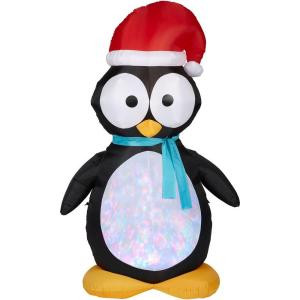 Gemmy 7.5 ft. H Kaleidoscope Inflatable Penguin-87752 206137750