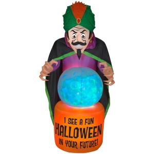 Gemmy 7.5 ft. Inflatable-Mixed Media-Fire and Ice-Fortune Teller (BBG)-71966 301221979