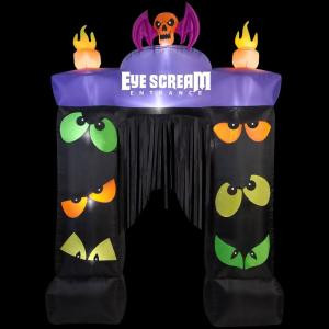 Gemmy 80.71 in. W x 23.62 in. D x 114.17 in. H Inflatable Archway Eye Scream with Blinking Eyes-70530 207107598