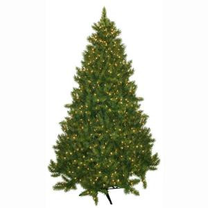 General Foam 7.5 ft. Pre-Lit Carolina Fir Artificial Christmas Tree with Clear Lights-HD-21675C7 203321305