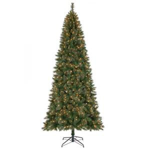 Home Accents Holiday 10 ft. Juniper Spruce Quick-Set Artificial Christmas Tree with 900 Clear Lights-TGA0M4B65C00 204007672