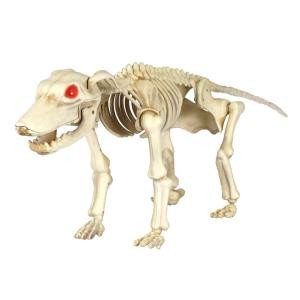 Home Accents Holiday 11 in. Animated Skeleton Dog with LED Illuminated Eyes-6342-19479 301148741