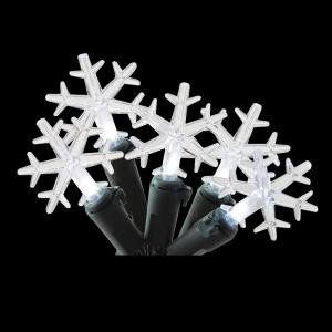 Home Accents Holiday 20-Light White Battery Operated Snowflake Light String-TY507-1515 205927973