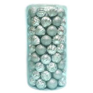 Home Accents Holiday 2.3 in. Shatter Proof Ornament Silver (101-Piece)-C-16068B 206954452