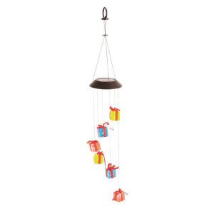 Home Accents Holiday 27.5 in. Christmas Presents LED Solar Hanging Holiday Decor-ZHD2WC1040P 206950822