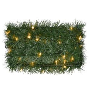 Home Accents Holiday 36 ft. Pre-Lit Roping Garland with 100 Clear Lights-GIZ1GB042C03 206954107