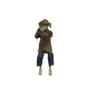 Home Accents Holiday 38 in. Animated Skeleton Playing Harmonica-HA40277F 301192874