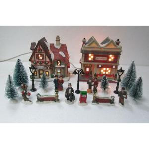 Home Accents Holiday 5.82 in. Village Set-Post Office (20-Pieces)-THD-HH-091 301575638