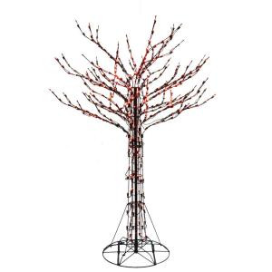 Home Accents Holiday 6 ft. Orange LED Twig Tree-4406008BK-15UHO 301226747