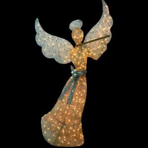 Home Accents Holiday 60 in. Pre-Lit Gold Angel-TY376-1411 205152645