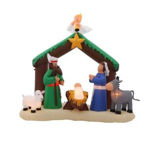 Home Accents Holiday 7 ft. Inflatable Nativity Scene-36707 205920213