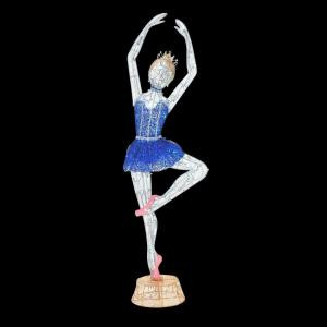 Home Accents Holiday 78 in. LED Lighted Twinkling Tinsel Ballerina-TY508-1614-4 206954267