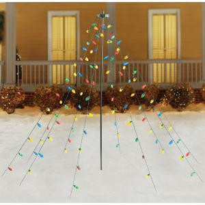 Home Accents Holiday 7FT 100L FACECTED C9 MULTI LED TREE DRAPE LIGHTS-TY046-1713 301886151