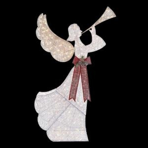Home Accents Holiday 8 ft. Pre-Lit Angel with Horn-TY503-1511-0 205983456