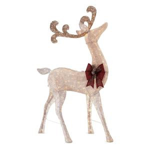 Home Accents Holiday 91 in. LED Lighted Standing Deer-TY500-1511 206954539