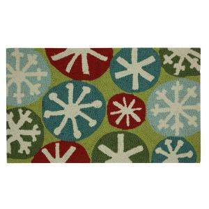 Home Accents Holiday Snow Fun 17 in. x 29 in. Hand Hooked Holiday Mat-520861 207037270