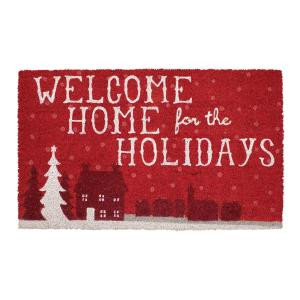 Home Accents Holiday Welcome Home Holidays 18 in. x 30 in. Coir Holiday Mat-564469 301747776