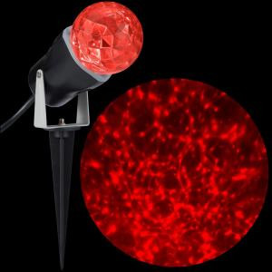 LightShow 10.24 in. LED Kaleidoscope (Red) Stake-49584 300867061