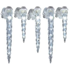 LightShow 8-Light Shooting Star ClipLights 11 in. 9 in. 7 in. Icicle Light String-110781 301685098