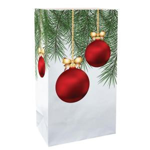 Lumabase 11 in. Christmas Ornaments Luminaria Bags (Count of 24)-49124 206461373
