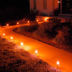 Lumabase Orange Pathway Lights (10-Count)-61210 203503842