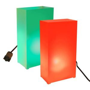 Lumabase Red and Green Light Electric Luminaria Kit (10-Count String)-34010 206461395