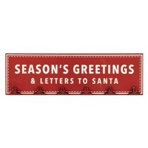 Martha Stewart Living 7..75 in. Christmas Season's Greetings Wall Card Holder-9973900110 302607324