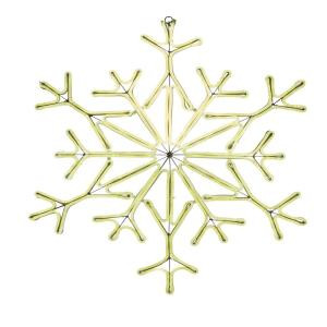 Martha Stewart Living 9 ft. Warm White Outdoor Lighted 34.5 in. Snowflake-9987820410 302741692